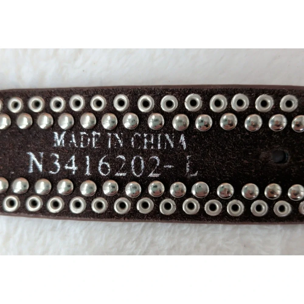 Nocona Western Belt Crystal Concho Gator Mahogany N3416202